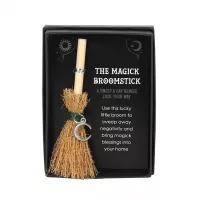 Mini Magick Broomstick Crescent Moon - Luck