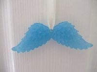 Blue Angel Wings on Ribbon