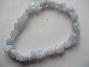 Blue Lace Agate Stretchy Bracelet