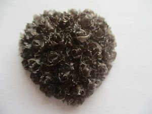 Brown Resin Rose Heart