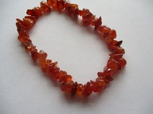 Carnelian Chip Stretchy Bracelet