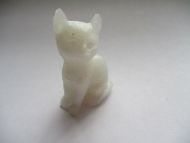 White Resin Sitting Cat