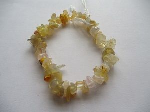 Citrine Chip Stretchy Bracelet