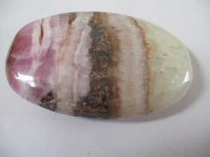 Pink Aragonite Palm Stone