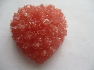 Pink Resin Rose Heart