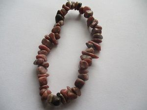 Rhodonite Chip Stretchy Bracelet